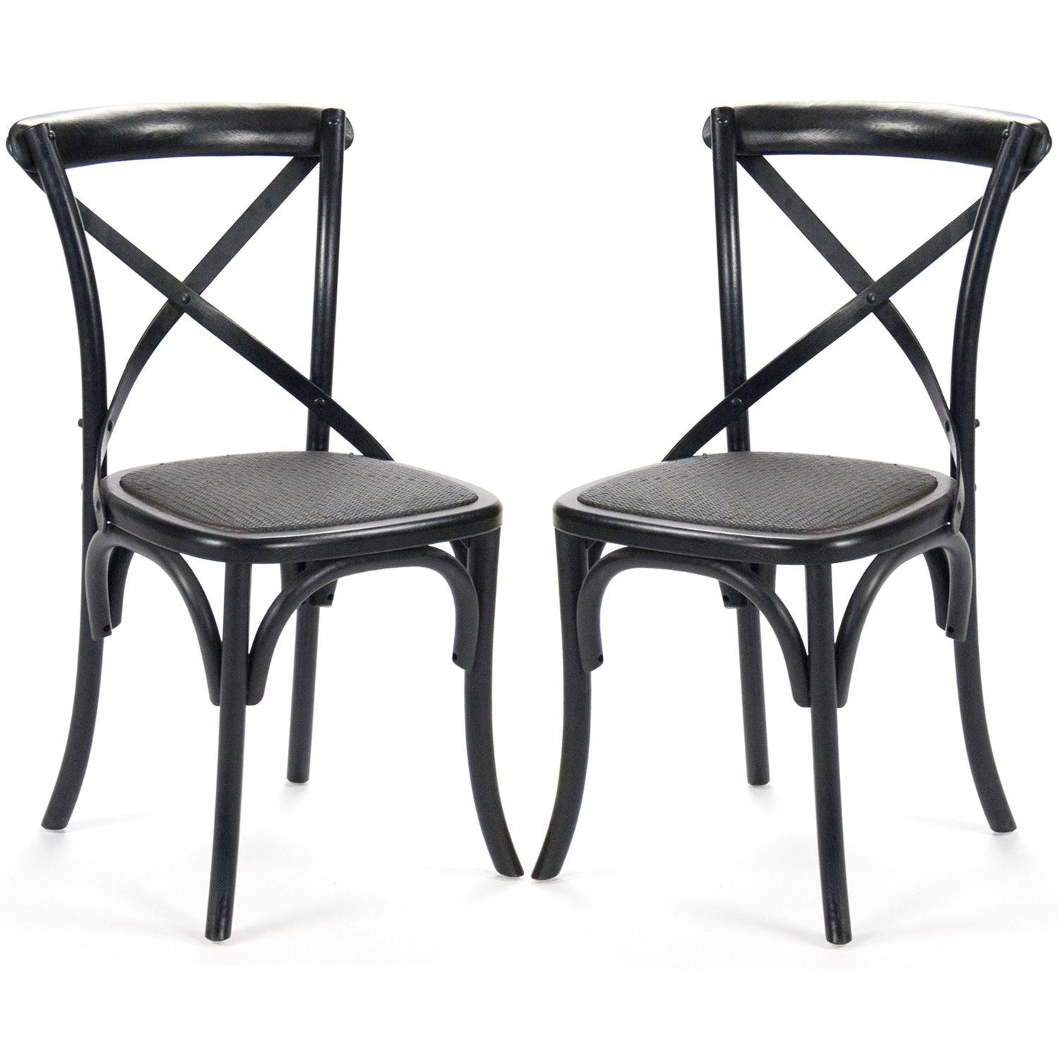 Black Parisian Cafe Chairs - Belle Escape