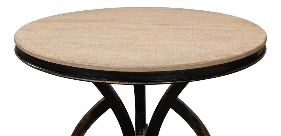 Black Sincerity Round Dining Table - Belle Escape