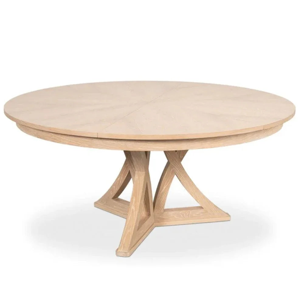 Bleached Oak Casual Jupe Dining Table