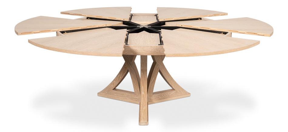 Bleached Oak Casual Jupe Dining Table