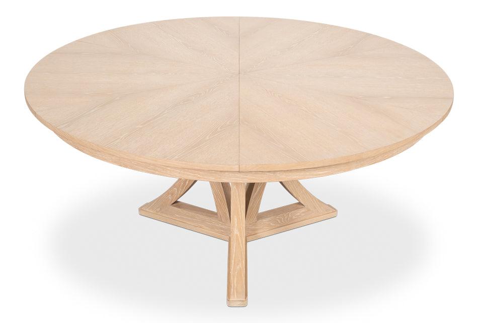 Bleached Oak Casual Jupe Dining Table