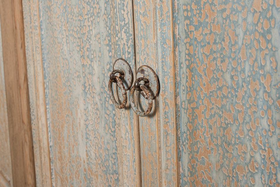 Blue Rustic Cottage 6-Door Sideboard - Belle Escape