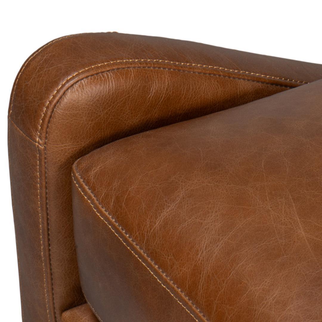 Chocolate Brown Leather Accent Chair