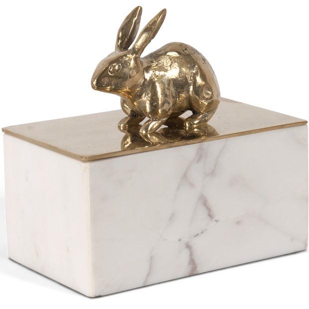 Brass Rabbit Marble Box - Belle Escape