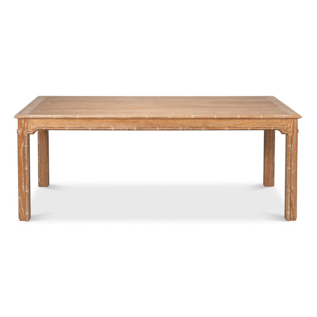 Bamboo Edge Accent Dining Table