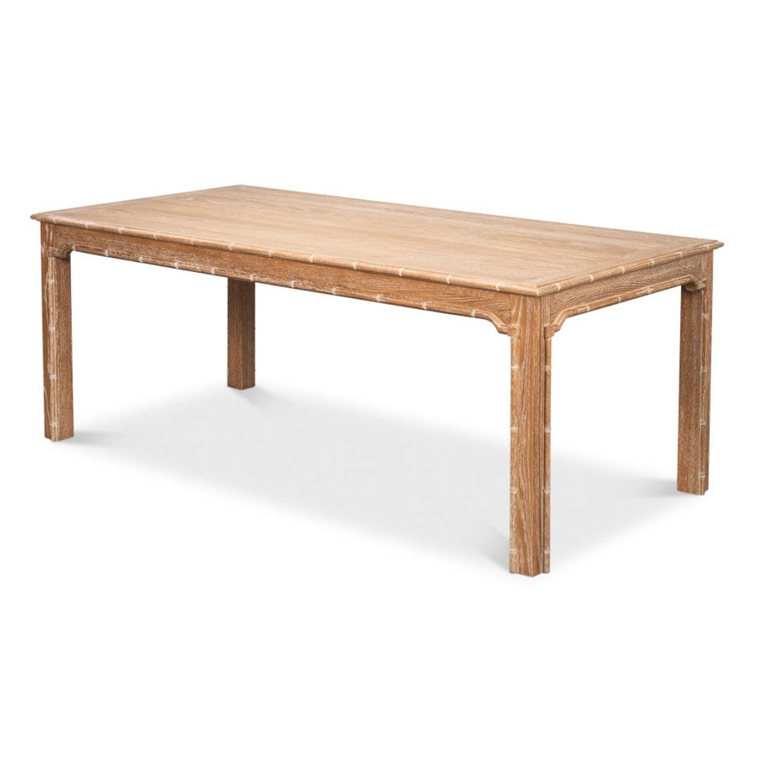 Bamboo Edge Accent Dining Table