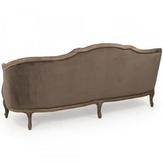 Brown Velvet Maison Sofa - Belle Escape