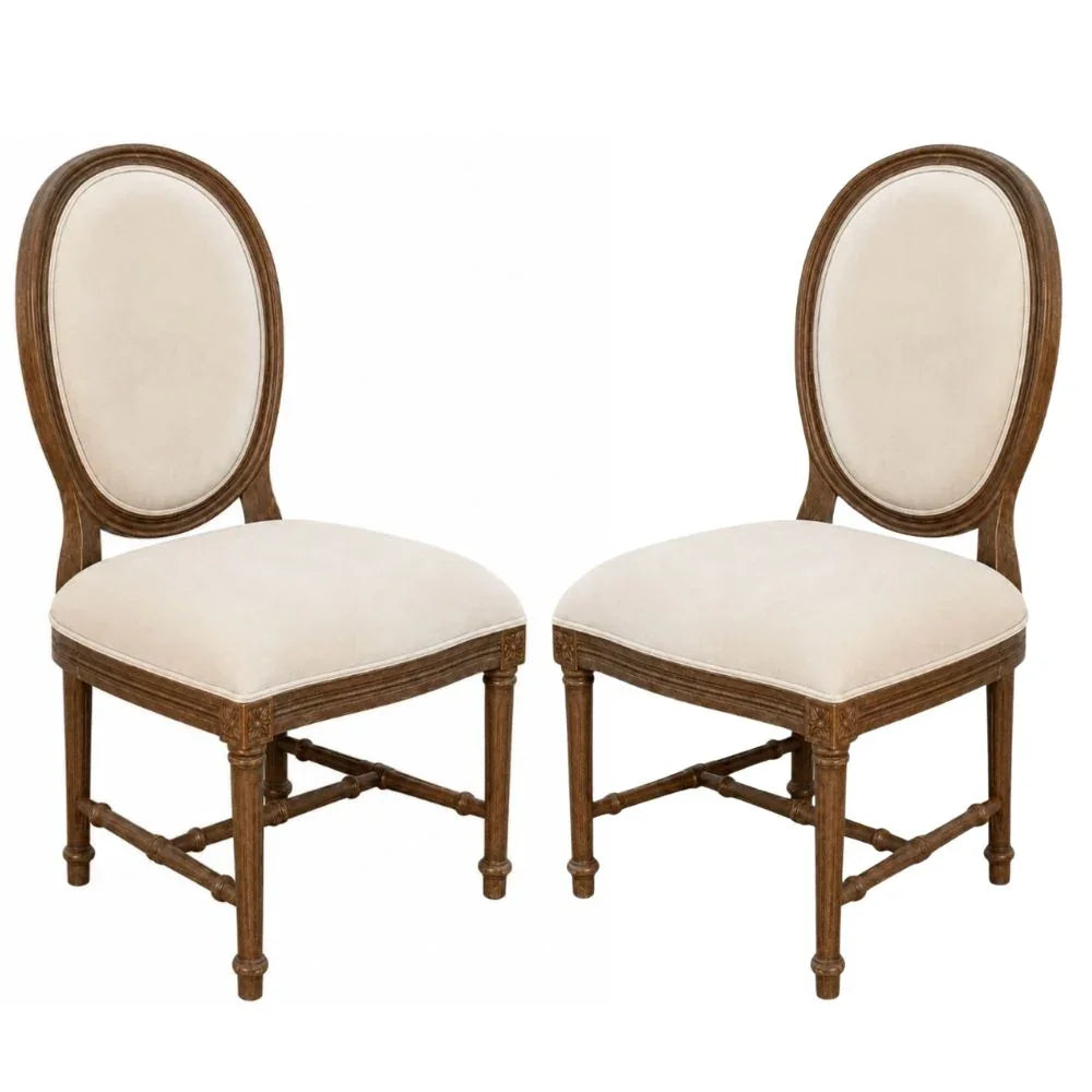 St. Germain Wood Stained Louis Dining Chair