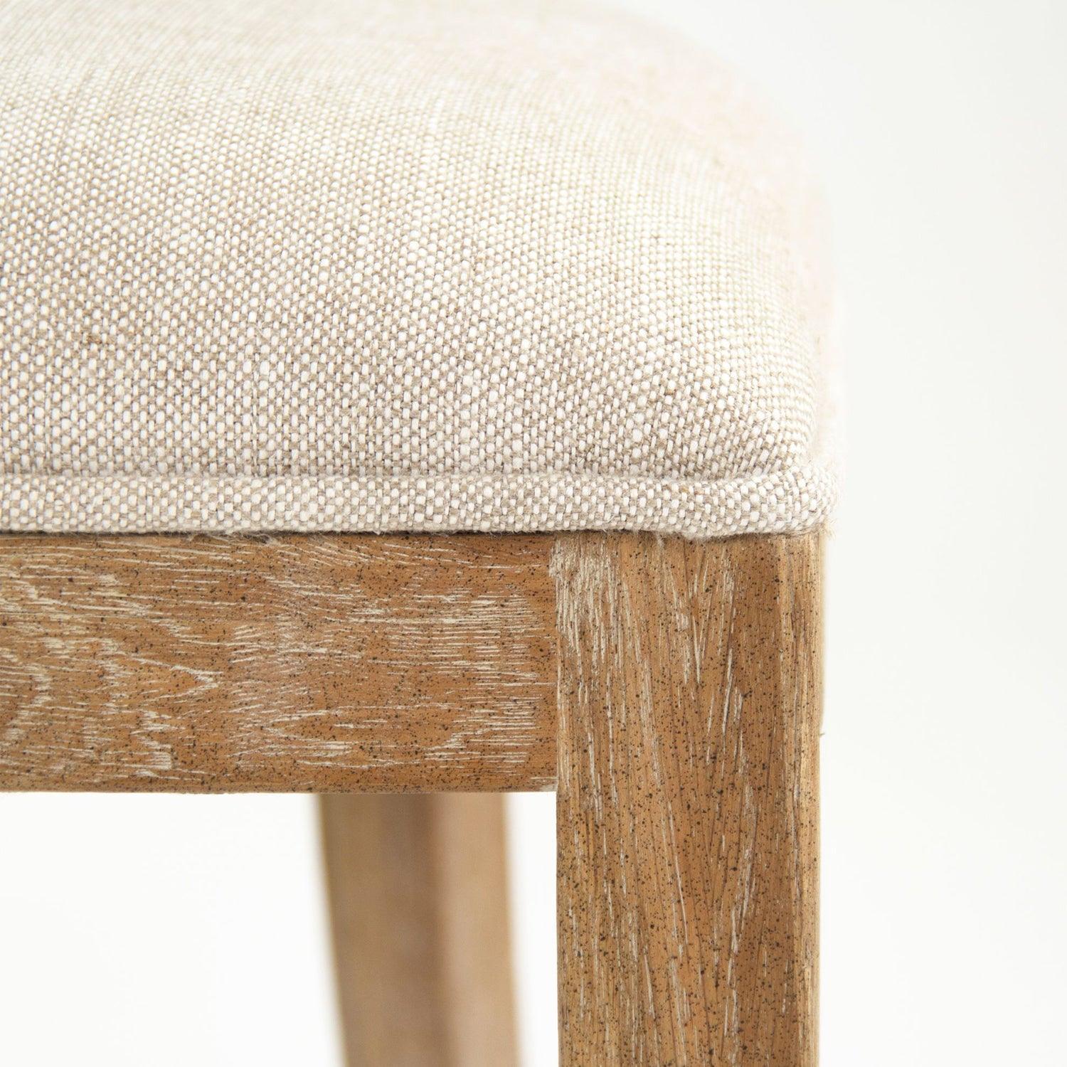 Cane Back Curved Cabriole Bench - Belle Escape