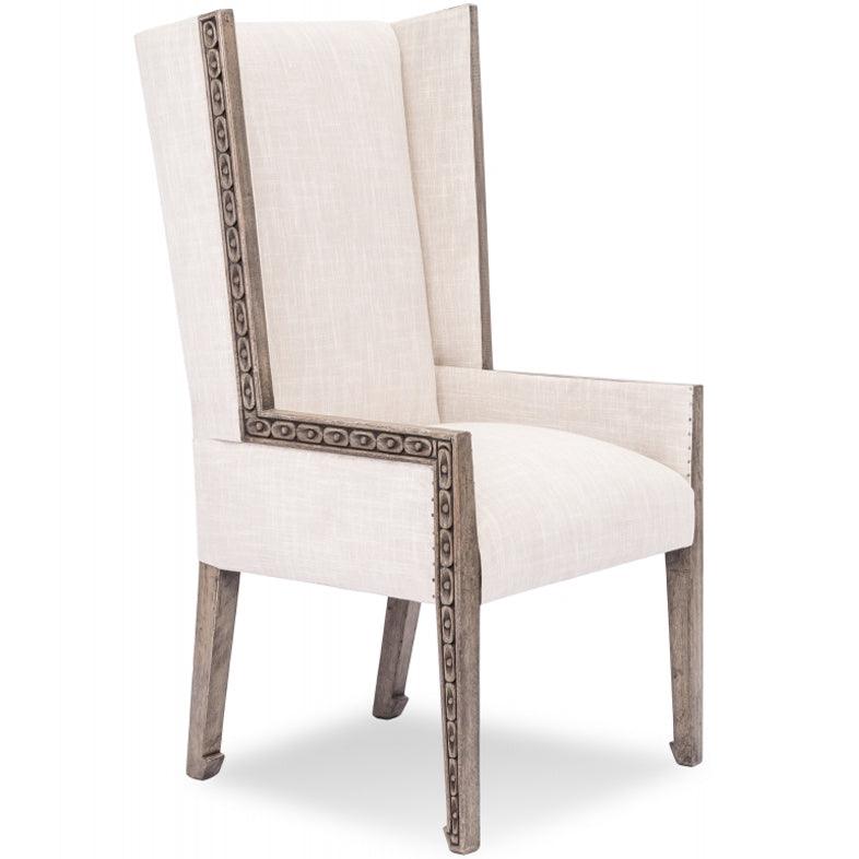 Carved Wood Wing Dining Chair - Belle Escape