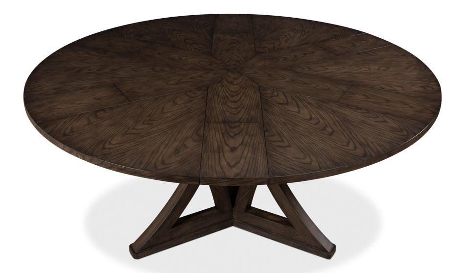 Casual Artisan Brown Jupe Dining Table - Belle Escape