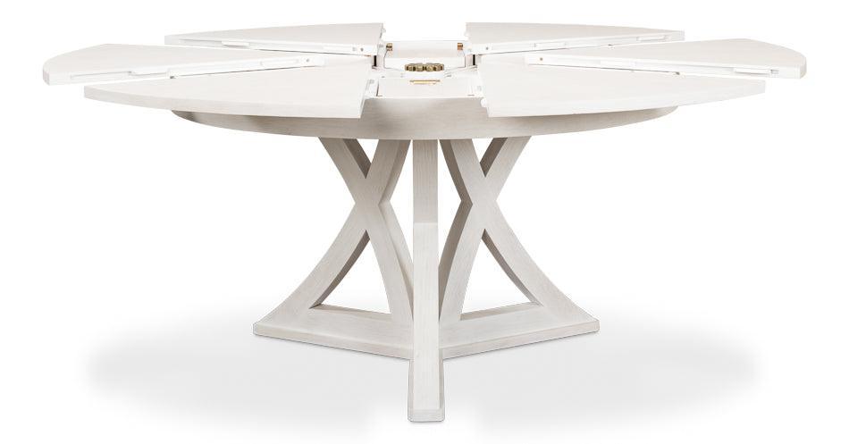 Casual White Jupe Dining Table - Belle Escape