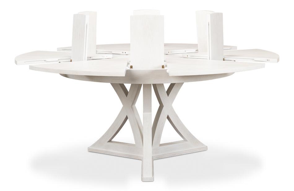 Casual White Jupe Dining Table - Belle Escape