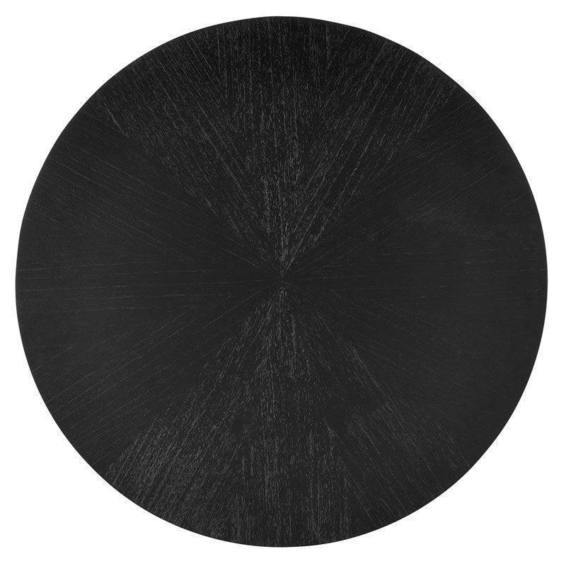 Caviar Gold Tip Black Dining Table - Belle Escape
