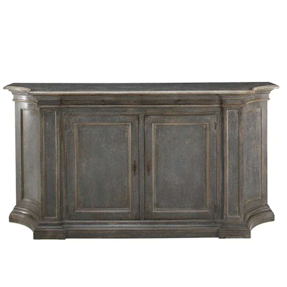 Claude Pewter Curved Sideboard