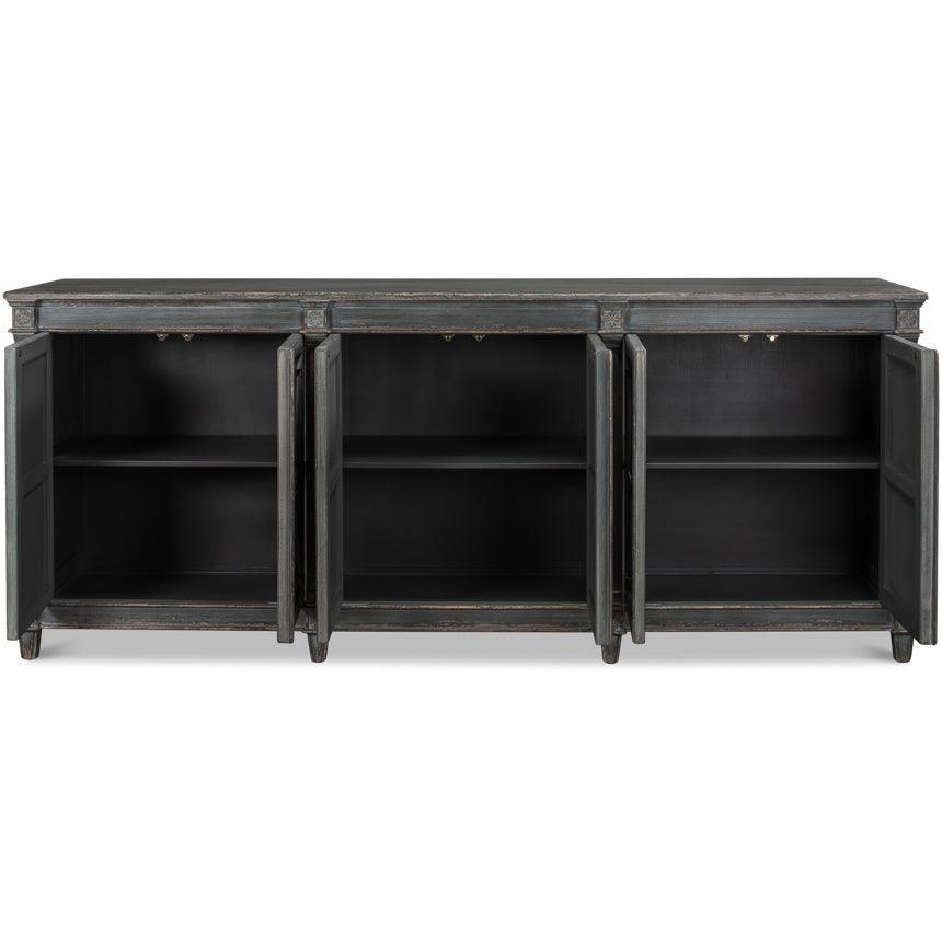Concrete Grey Crossed Arrow Sideboard - Belle Escape
