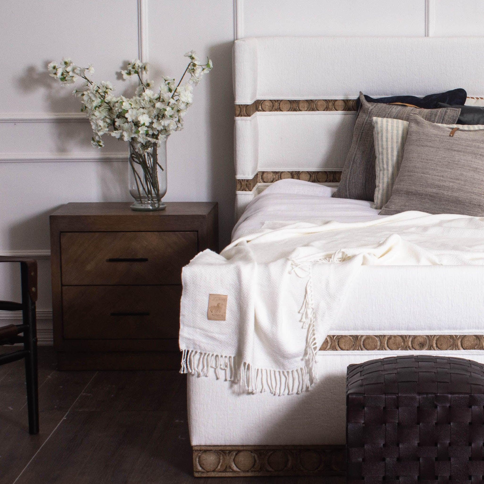 Contemporary Gemini Upholstered Bed - Belle Escape