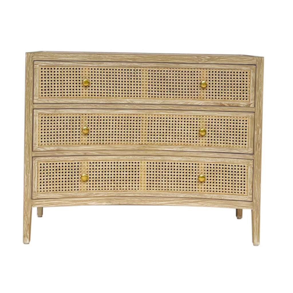 Convex Natural Cane Door Chest - Belle Escape