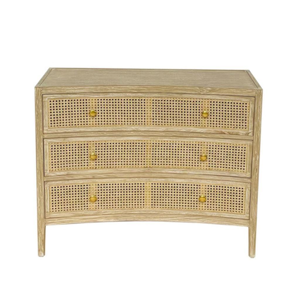 Convex Natural Cane Door Chest - Belle Escape