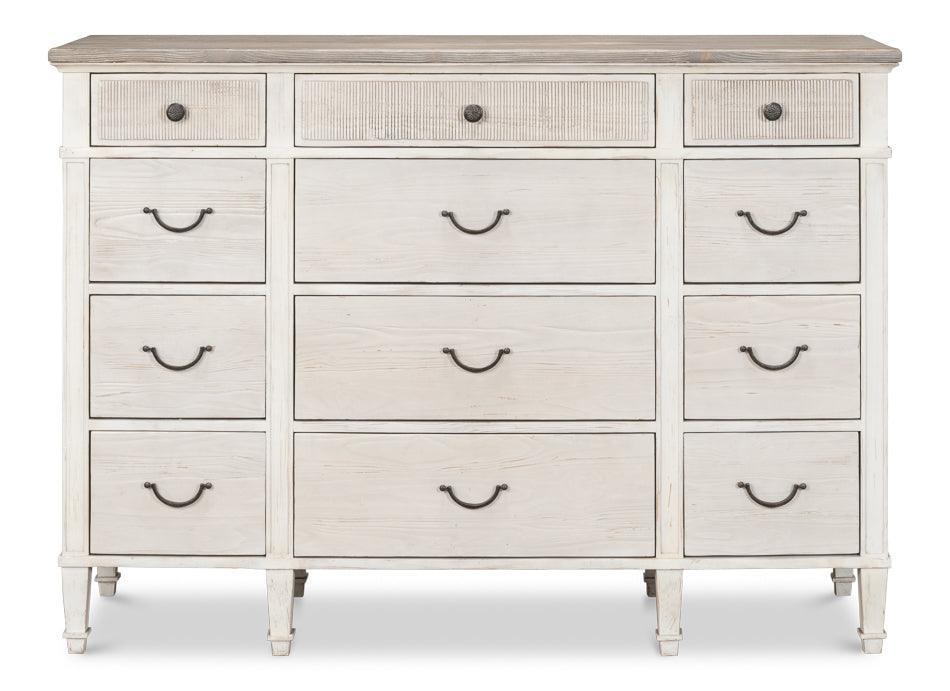 Cottage White Traditional Dresser - Belle Escape