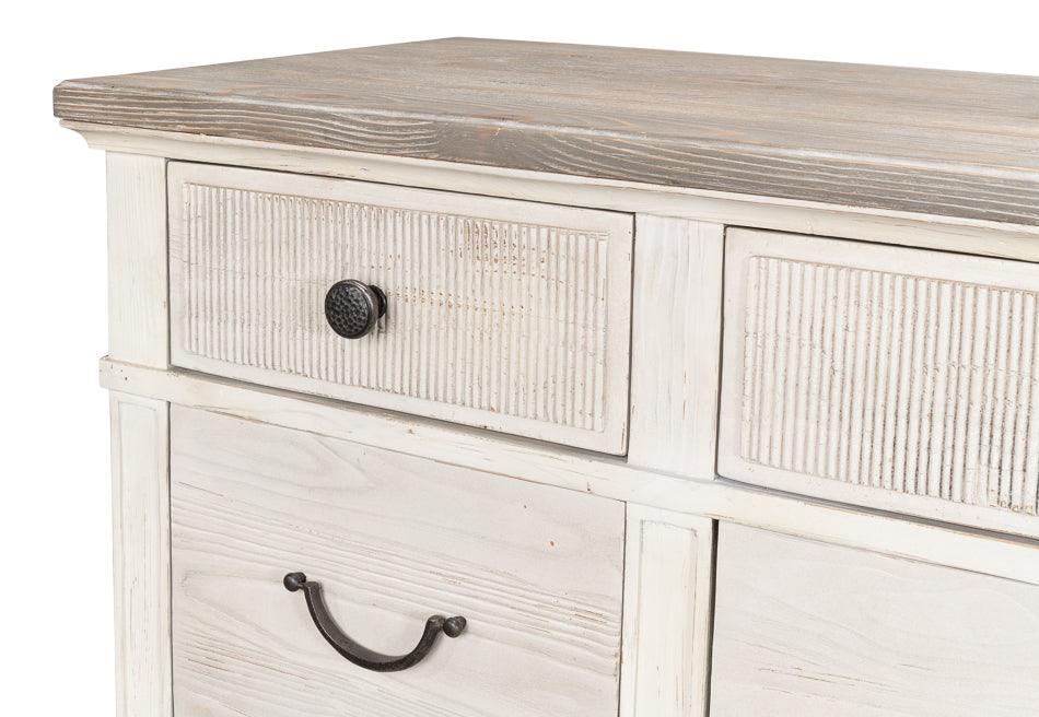 Cottage White Traditional Dresser - Belle Escape