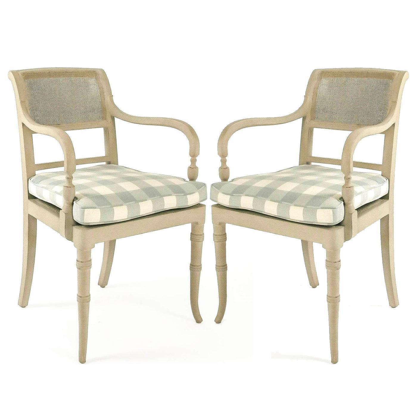 Country Cottage Chic Arm Chairs - Belle Escape