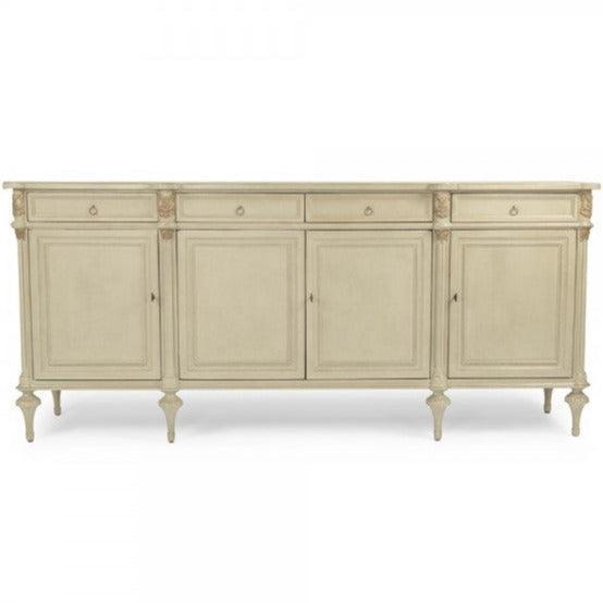 Cream Carved French Country Buffet - Belle Escape