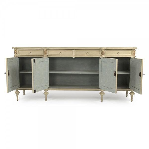 Cream Carved French Country Buffet - Belle Escape