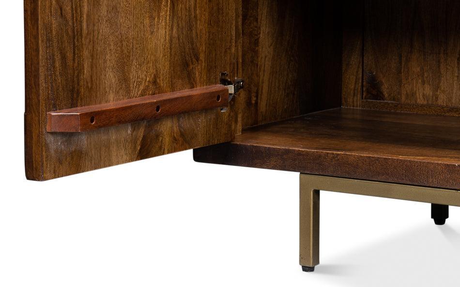 Crosshatch Rustic Wood Buffet - Belle Escape