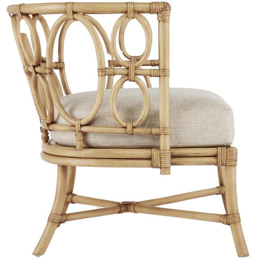 Curved Back Rattan Lounge Chair - Belle Escape
