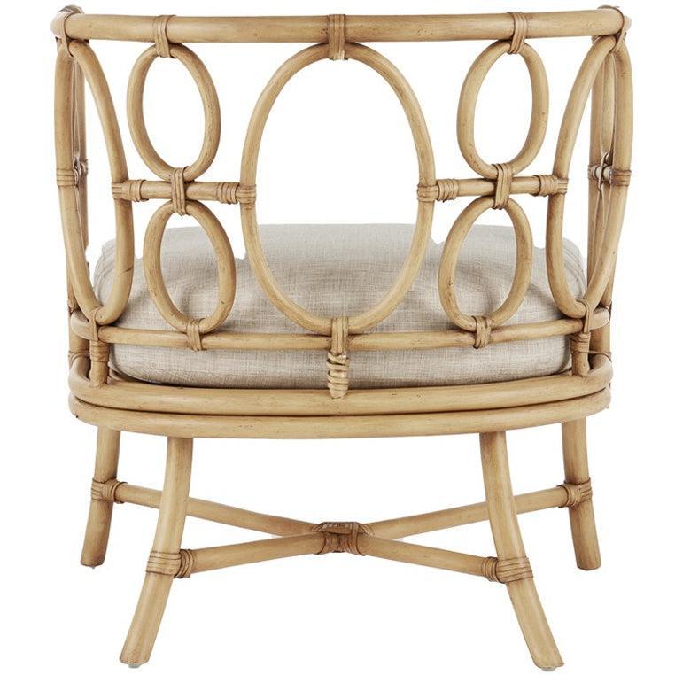 Curved Back Rattan Lounge Chair - Belle Escape