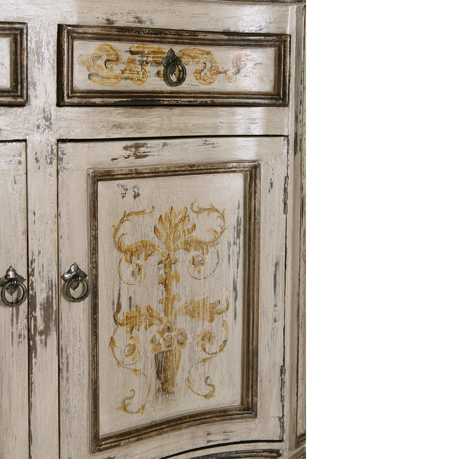 Curved French Country Scroll Buffet - Belle Escape