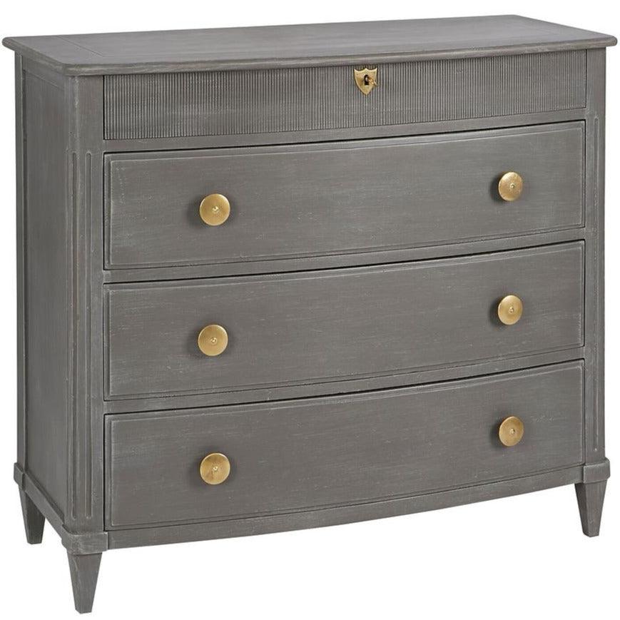 Curved Front French Country Chest - Belle Escape