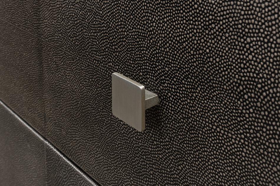 Dark Shagreen 3-Drawer Modern Dresser - Belle Escape