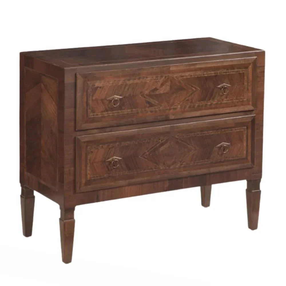 Diamond Inlay Walnut Chest