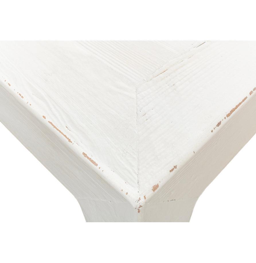 Distressed White Farmhouse Coffee Table - Belle Escape