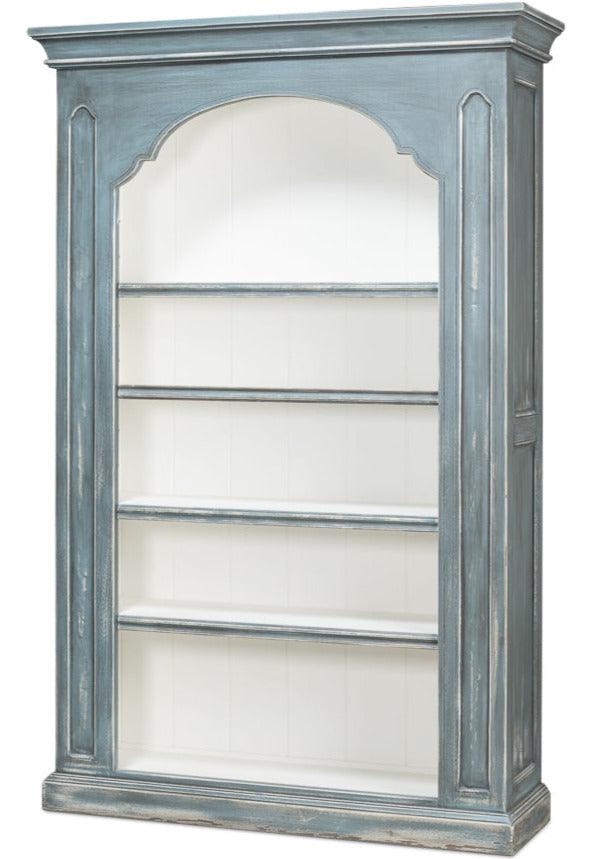 Dreamy Blue Arched Bookcase - Belle Escape