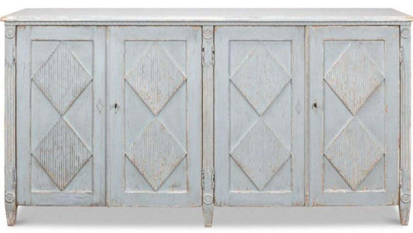 Dusty Blue Shabby Chic Buffet - Belle Escape