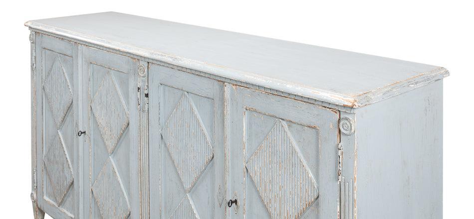Dusty Blue Shabby Chic Buffet - Belle Escape