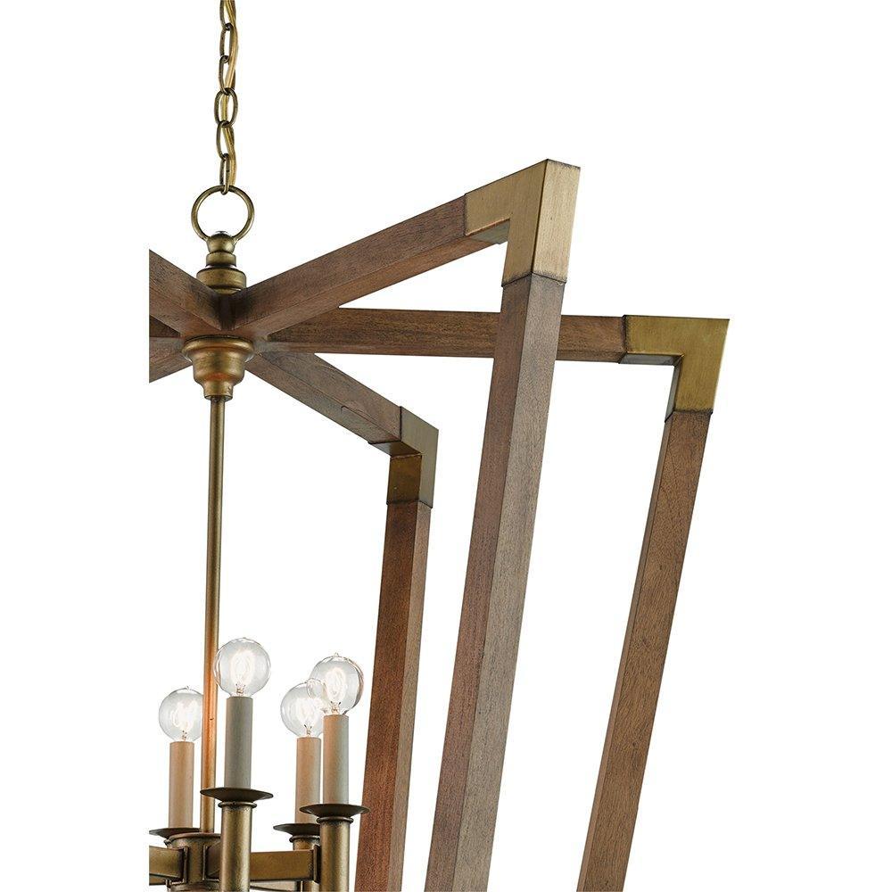 Earthy Geometric Chandelier - Belle Escape