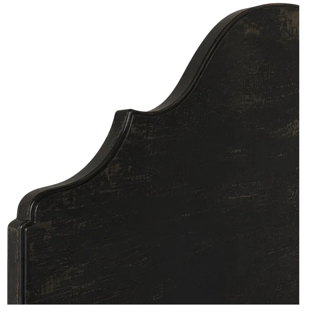 Black Arched Scalloped Bed