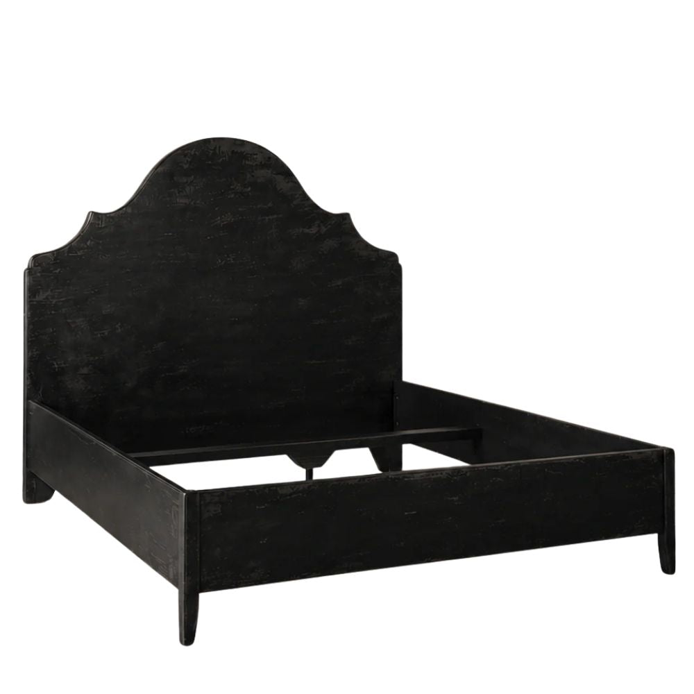 Black Arched Scalloped Bed