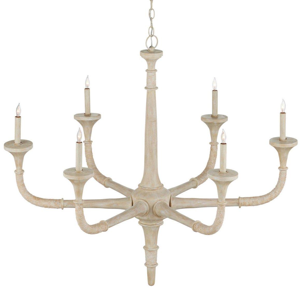Natural Sandstone 6-Light Chandelier