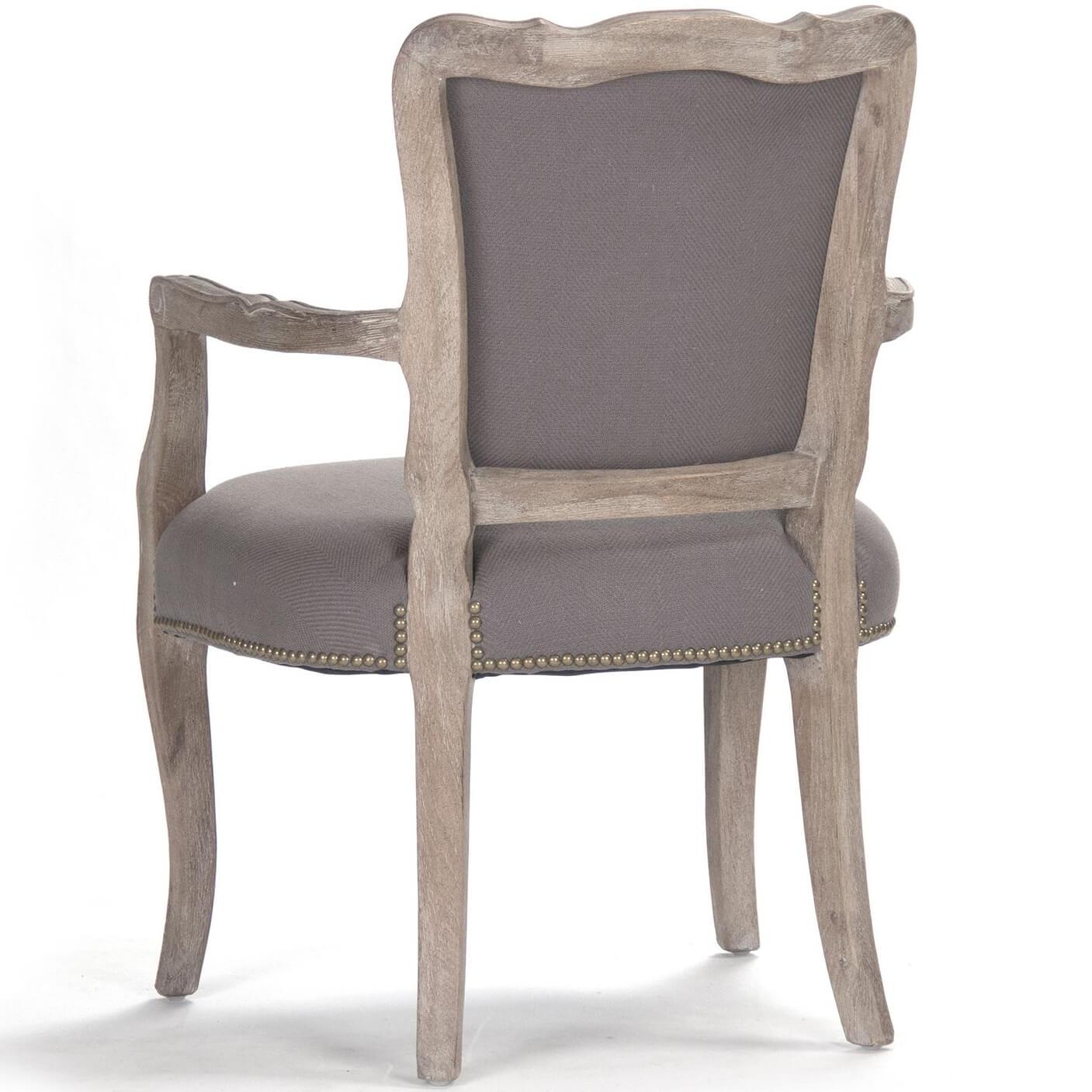 Elise French Gray Arm Chairs - Belle Escape