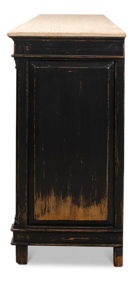 Extra Long Black Royal Cross Arrow Buffet - Belle Escape