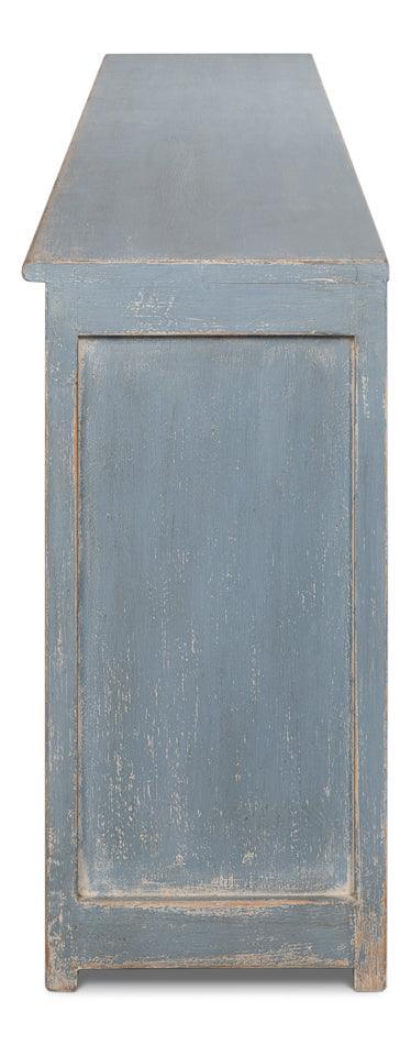 Extra Long Blue Farmhouse Buffet - Belle Escape