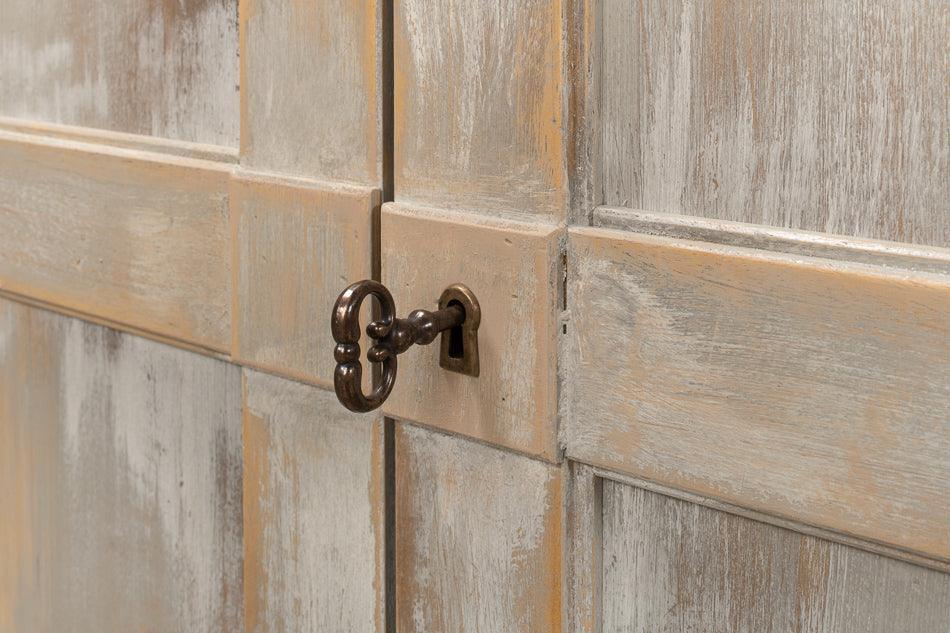 Extra Long Gray Oak Chic Buffet - Belle Escape