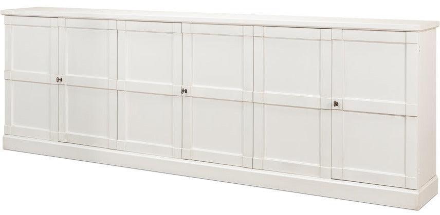 Extra Long Solid White Buffet - Belle Escape