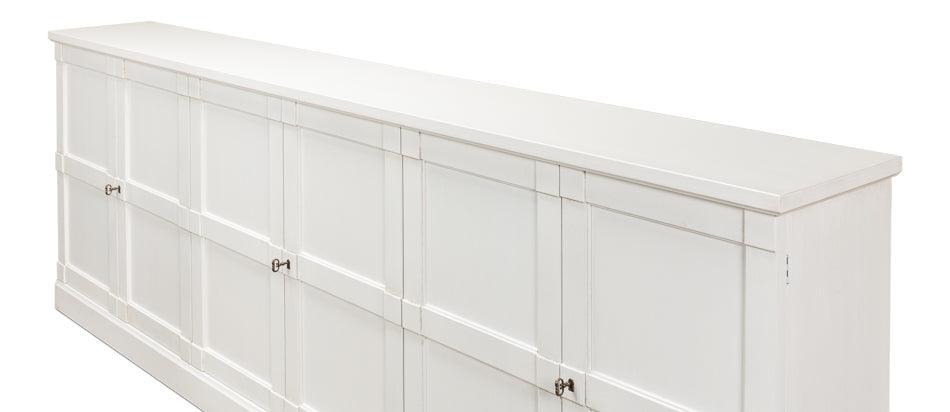 Extra Long Solid White Buffet - Belle Escape