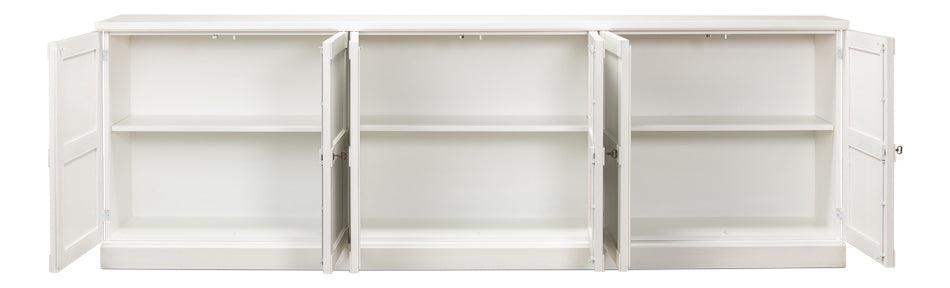 Extra Long Solid White Buffet - Belle Escape